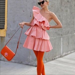 Zara ruffle dress  XS brand new